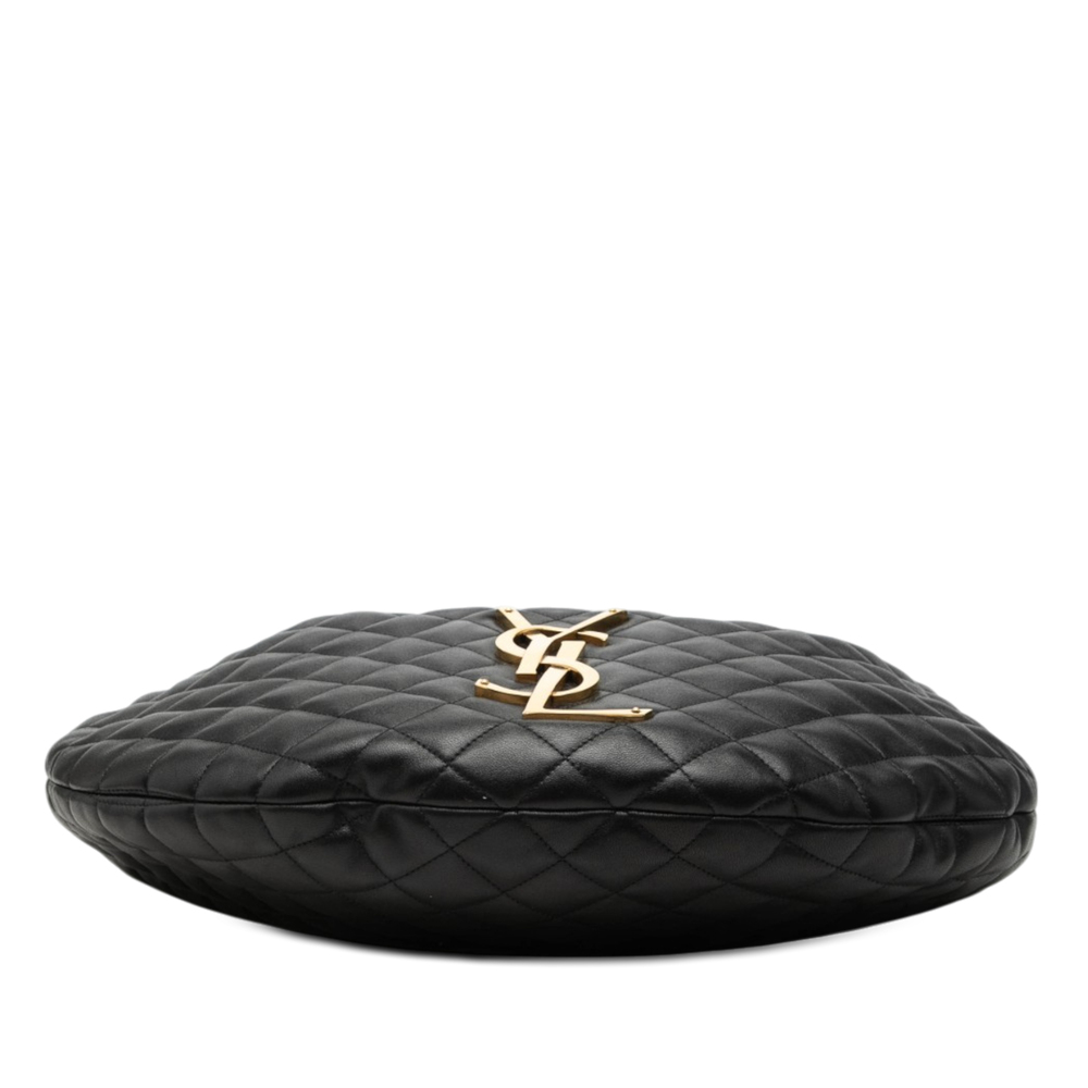 Pre-Loved Saint Laurent Quilted Nappa Monogram Icare Hobo - Picture 3 of 6